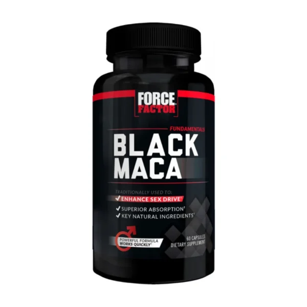 Force Factor | Black Maca | Enhance Sex Drive | 60 Capsules