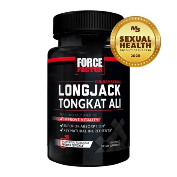 Force Factor | Longjack Tongkat Ali | Improve Vitality | 30 Capsules