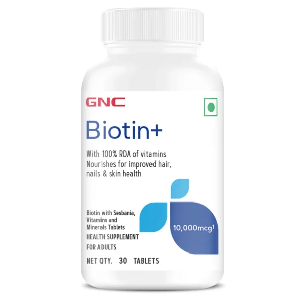GNC | Biotin+ 10,000 mcg | 60 Tablets( 30 N*2)