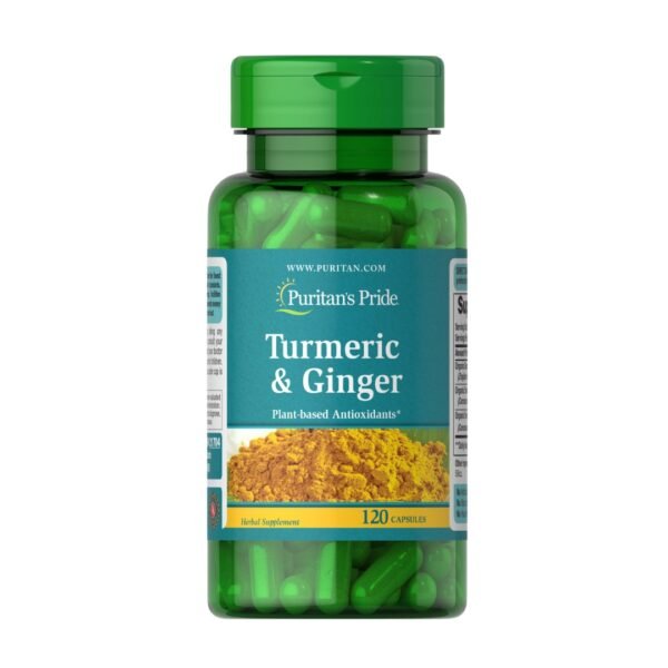 Puritan’s Pride | Turmeric & Ginger | 120 Capsules