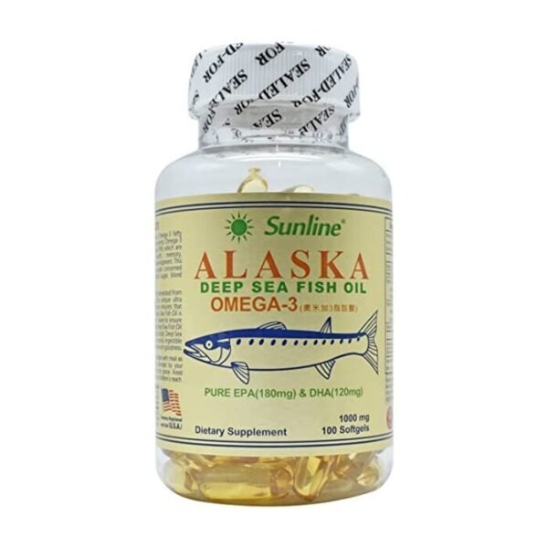 Sunline | Alaska | Deep Sea Fish Oil, Omega-3 | 100 Softgels
