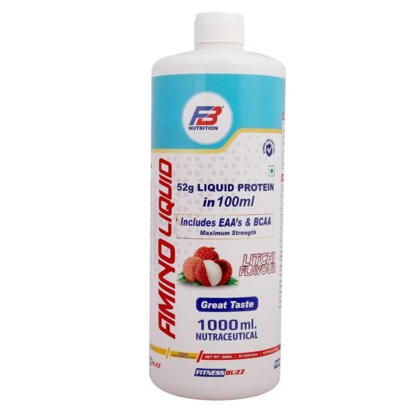 FB Nutrition | Amino Liquid | 52gm Liquid Protein in 100ml | 1000 ml