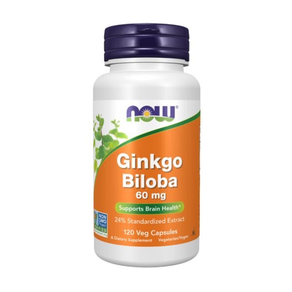 Now Foods | Ginkgo Biloba 60MG | 120 Veg Capsules