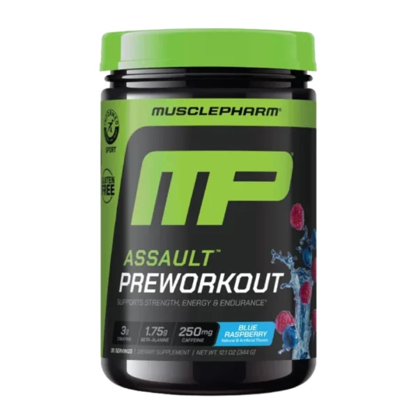 Muscle Pharma Assault Preworkout 344GM - Blue Raspberry